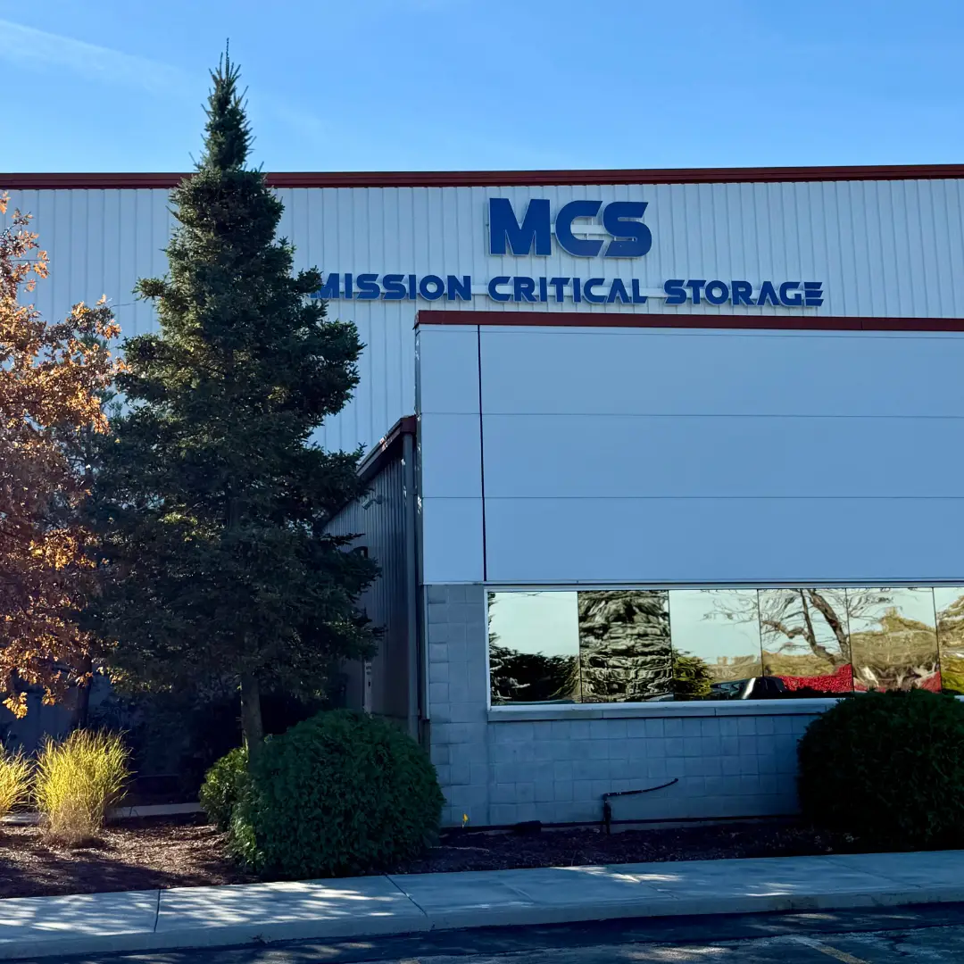 Mission Critical Storage’s 85,000 sq ft indoor facility on 14 acres for secure equipment storage in Crete, Illinois